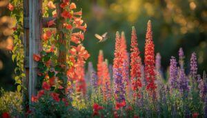 use trellises, borders, and layered heights use trellises, borders, and layered heights