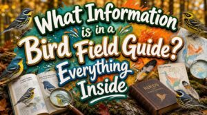 what information is in a bird field guide