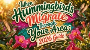 when hummingbirds migrate through area