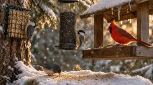 winter birds at feeders winter birds at feeders