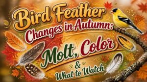 bird feather changes autumn