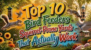 bird feeders for squirrel prone yards