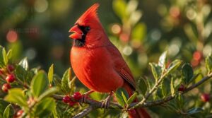 bright red plumage bright red plumage