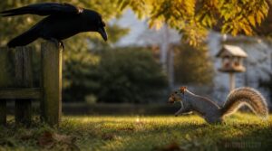 crow and squirrel interactions crow and squirrel interactions