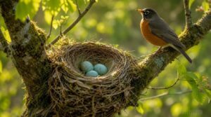 cup nests in branches cup nests in branches