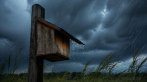 face away from harsh weather face away from harsh weather