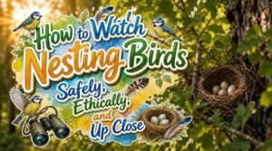 how to watch nesting birds