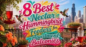 nectar hummingbird feeders for apartment balconies