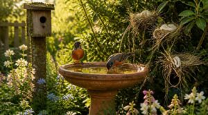 provide water and nesting materials provide water and nesting materials