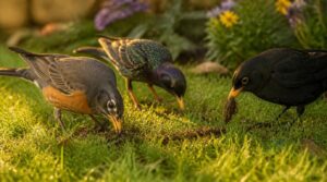robins, starlings, and blackbirds robins, starlings, and blackbirds