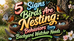 signs birds are nesting
