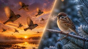 some sparrows migrate, others stay some sparrows migrate, others stay