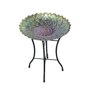 Teamson Home Handpainted Mosaic Flower B06XH1GN3K