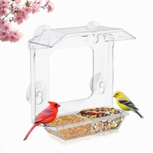 Window Bird Feeder with 4 B0GGYVTGN5