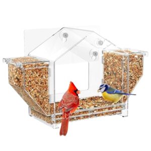 Window Bird Feeders,Clear Suction Cup B0GN2JCWT8