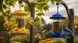 yellow and blue feeders yellow and blue feeders
