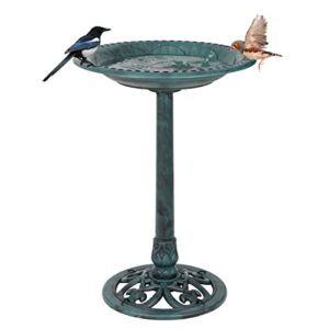ZenStyle 28in Birdbaths Bowl Outdoor, B07CVGDP5D