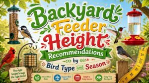 backyard feeder height recommendations