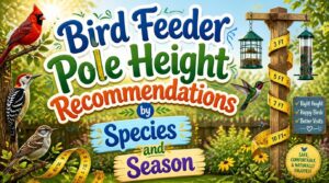 bird feeder pole height recommendations