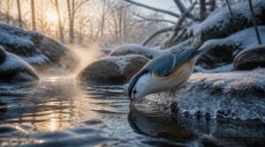 birds drink near-freezing liquid water birds drink near-freezing liquid water