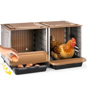 Chicken Nesting Box, 2 Compartment B0GJRHN7YK