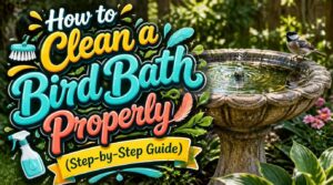 cleaning a bird bath properly cleaning a bird bath properly