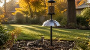 eighteen inches below feeder eighteen inches below feeder