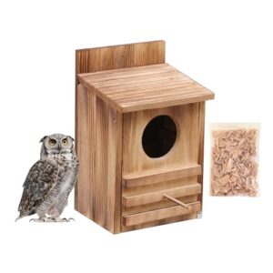 Large Owl House Outdoor (15x9x7.6 B0FK67GLN3