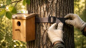 level and tighten birdhouse level and tighten birdhouse