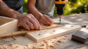 measuring and pre-drilling measuring and pre-drilling
