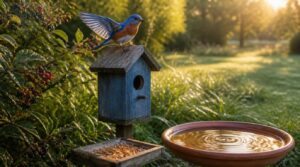 offer food and water that encourage nesting offer food and water that encourage nesting
