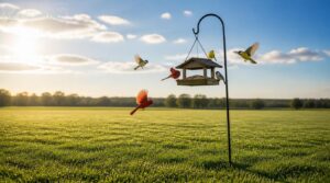 open lawn poles away from structures open lawn poles away from structures