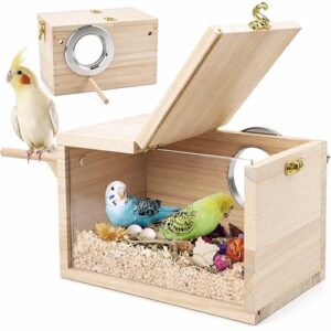 Rypet Parakeet Nesting Box Transparent B09WVS52KD