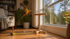 safe window distance for perches safe window distance for perches
