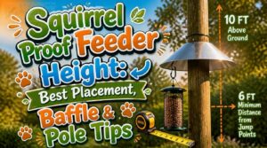 squirrel proof feeder height