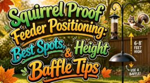 squirrel proof feeder positioning