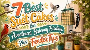 suet cakes for apartment balcony birding