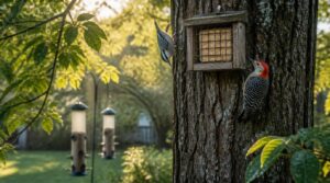 suet feeders: 5 to 15 feet suet feeders: 5 to 15 feet