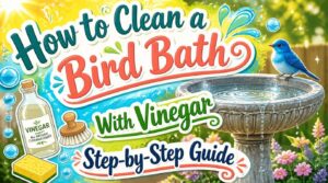 vinegar bird bath cleaning vinegar bird bath cleaning