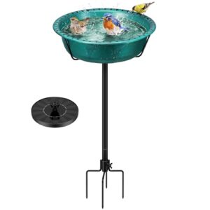 VIVOHOME Bird Bath with Solar B0G25FP1PQ