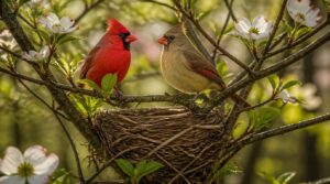 when cardinals build nests when cardinals build nests