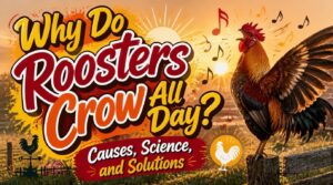 why do roosters crow all day why do roosters crow all day